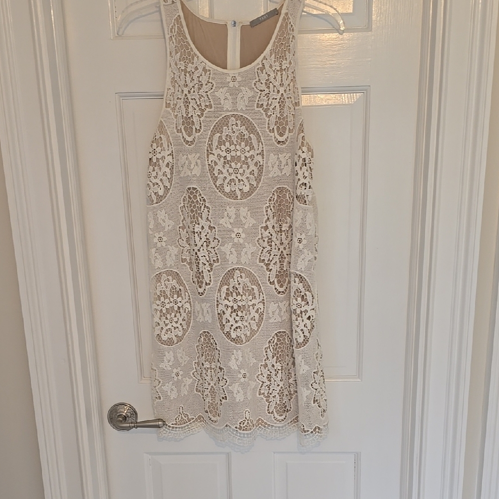 Elegant Cream Lace Dress